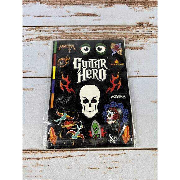Guitar Hero World Tour Decals / Stickers Video Game Activision - Picture 1 of 2